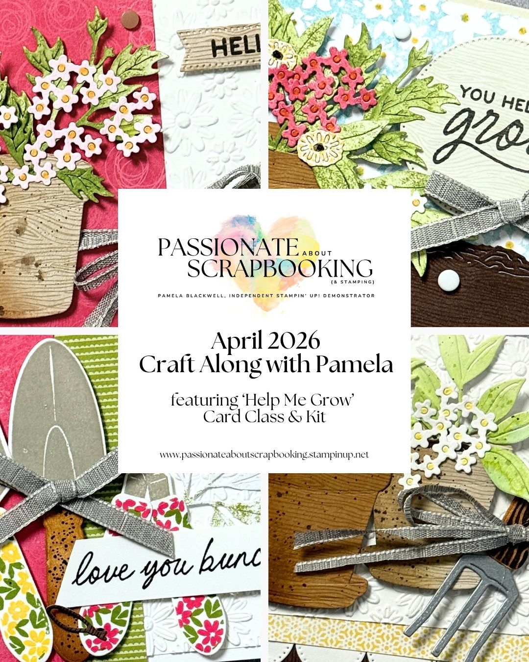 April Craft Along Card Class | Help Me Grow Bundle + Replay + 72-Hour Bonus