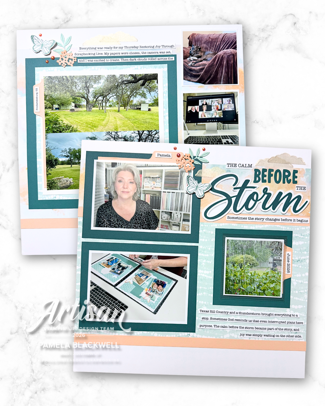 The Calm Before the Storm | A Scrapbook Page About Finding Joy in Ordinary Moments